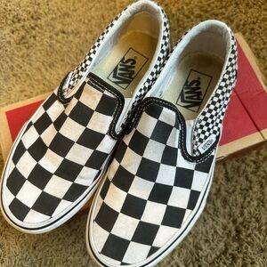 Vans Classic Slip-On Boxed Sneakers - Black, Red